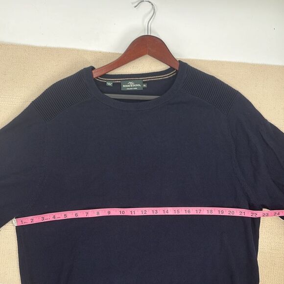 Rodd & Gunn Knit Sweater Merino Wool Dark Navy Blue Men’s XL - Picture 11 of 12